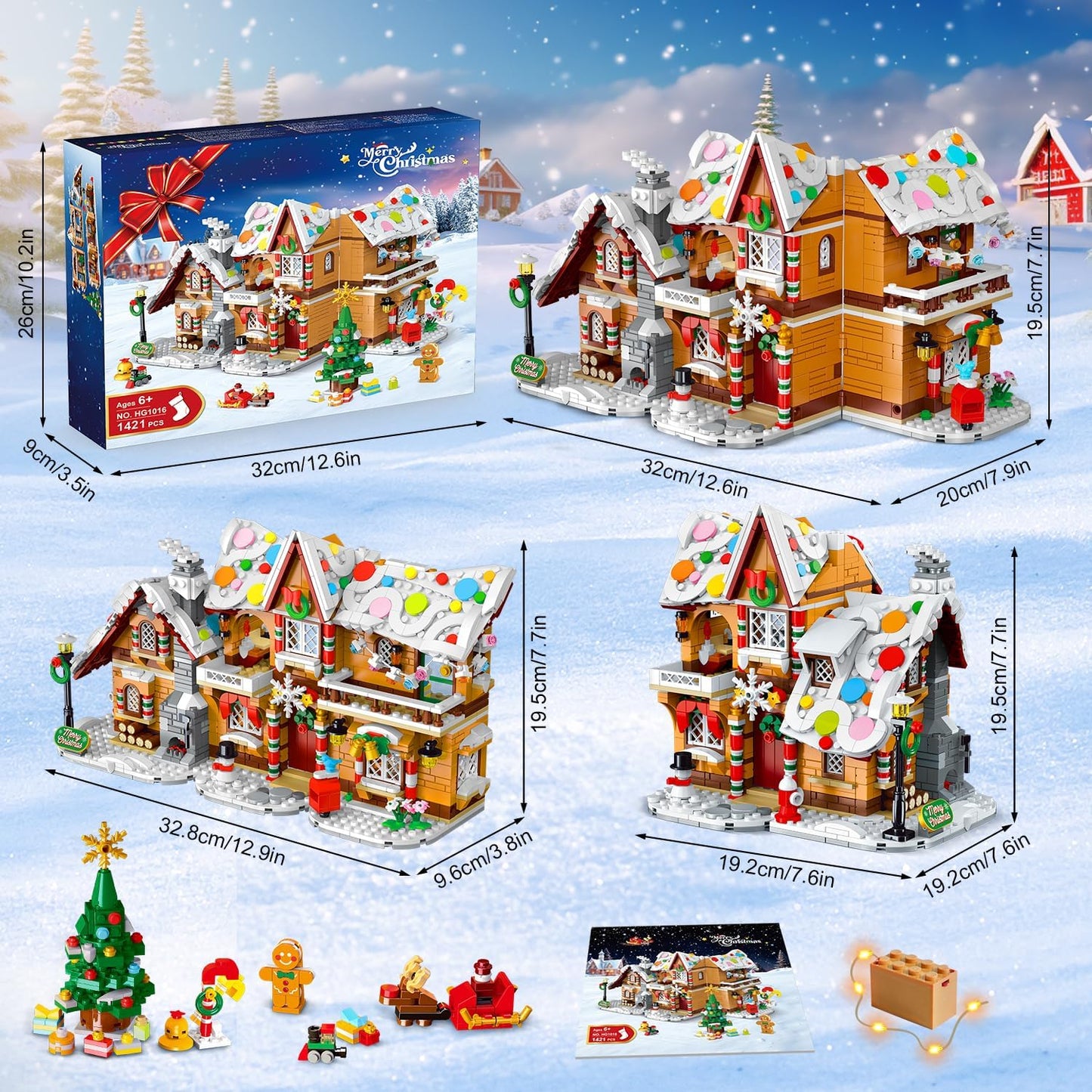 Evoria™ Gingerbread Village Set